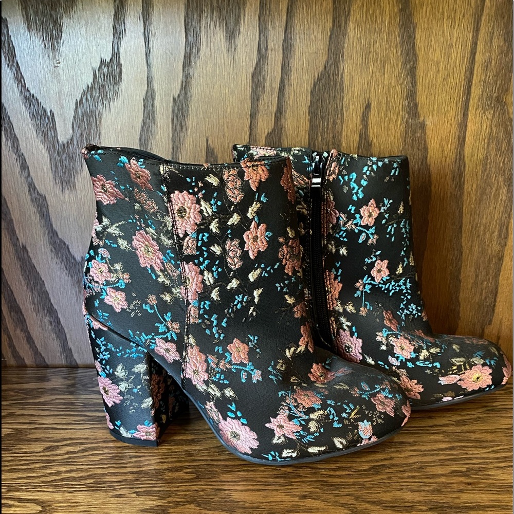 Torrid floral booties